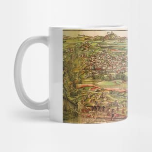 Antique Map of Jerusalem by Erhard Reuwich, 1486 Mug